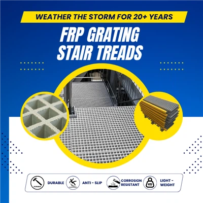 FRP GRATING STAIR TREADS